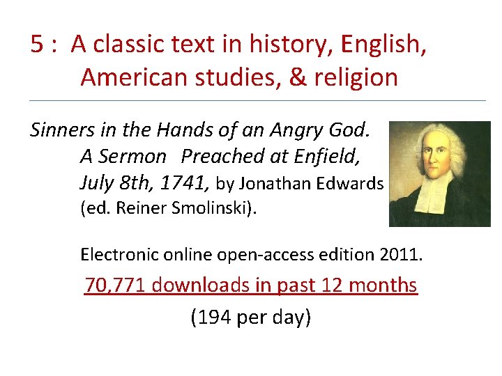 5 : A classic text in history, English, American studies, & religion Sinners in