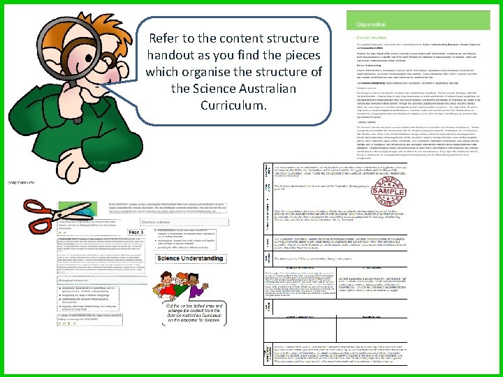 Refer to the content structure handout as you find the pieces which organise the Refer to the content structure handout as you find the pieces which organise the