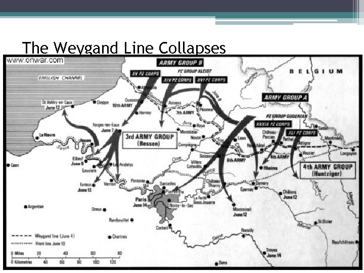 The Weygand Line Collapses Battle of France: June 4 -14, 1940 