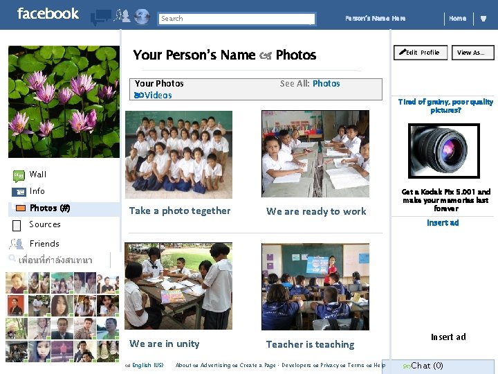 facebook Search Person’s Name Here Your Person’s Name Photos Your Photos Videos Home Edit