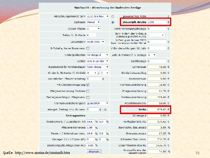 Quelle: http: //www. simtax. de/simtaxlb. htm 72 