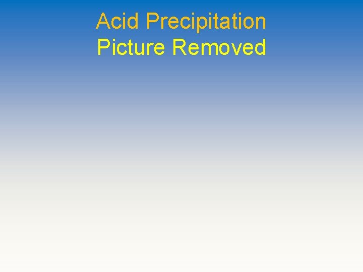 Acid Precipitation Picture Removed 