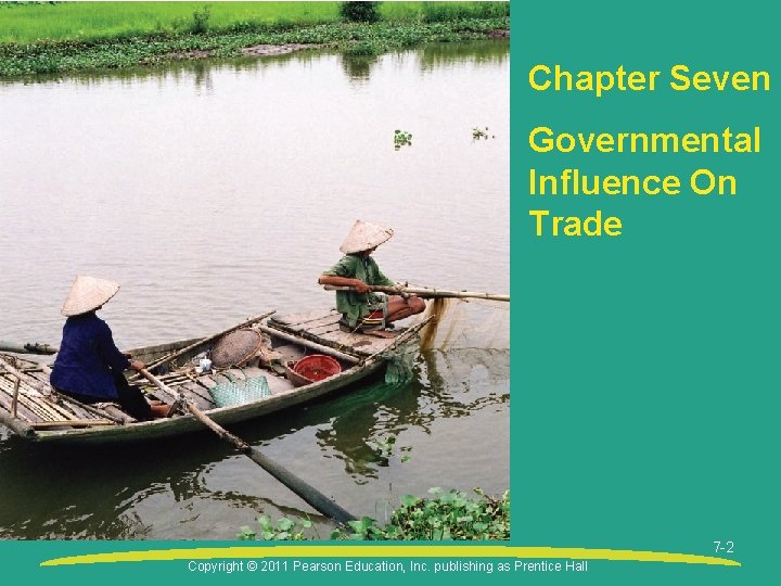 Chapter Seven Governmental Influence On Trade 7 -2 Copyright © 2011 Pearson Education, Inc.