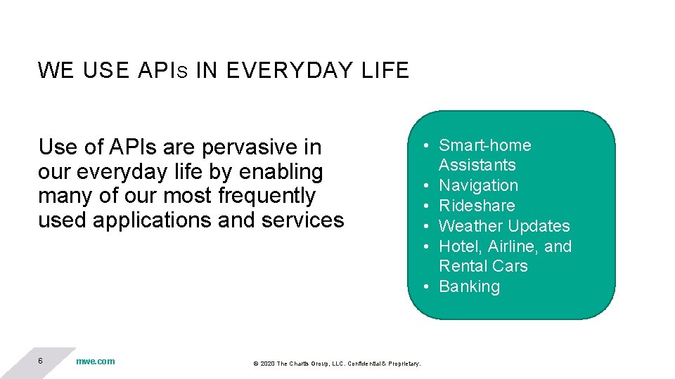 WE USE API S IN EVERYDAY LIFE Use of APIs are pervasive in our WE USE API S IN EVERYDAY LIFE Use of APIs are pervasive in our
