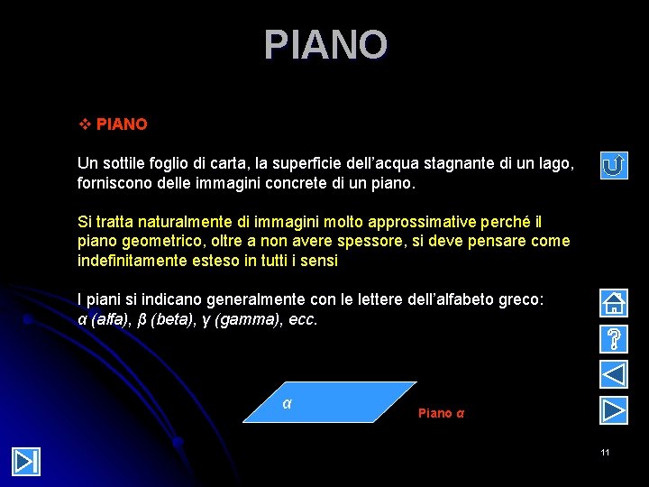 PIANO v PIANO Un sottile foglio di carta, la superficie dell’acqua stagnante di un