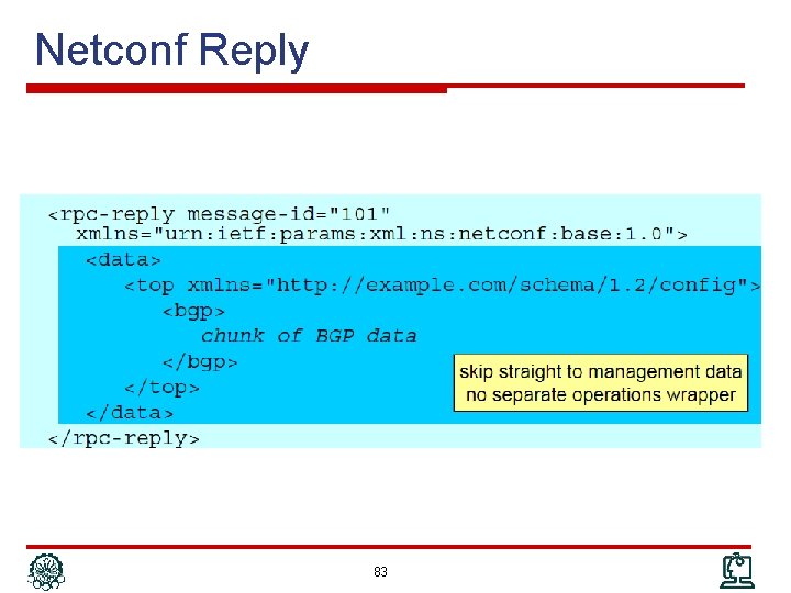 Netconf Reply 83 