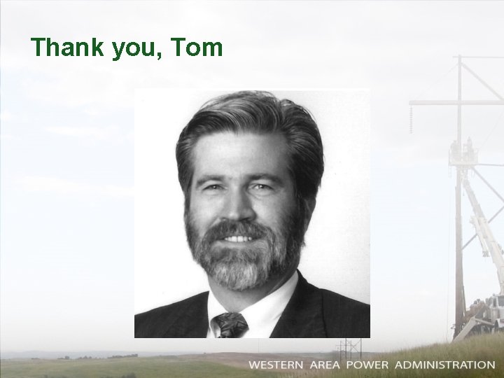 Thank you, Tom 