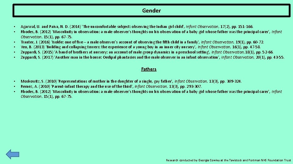 Gender • • • Agarwal, U. and Paiva, N. D. (2014) 'The uncomfortable subject:
