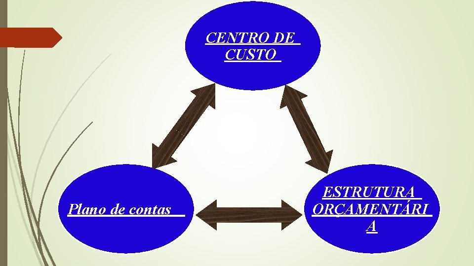 CENTRO DE CUSTO Plano de contas ESTRUTURA ORÇAMENTÁRI A 