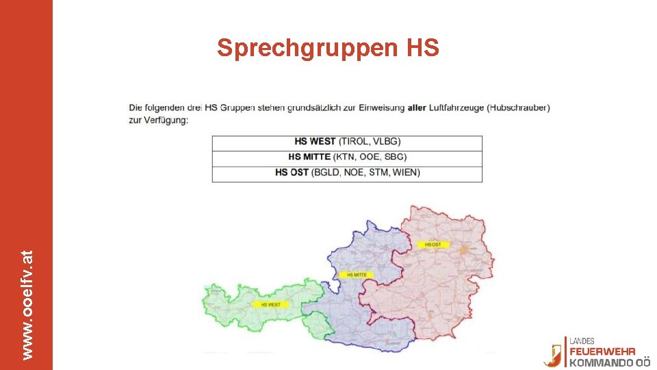 www. ooelfv. at Sprechgruppen HS 