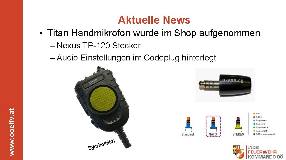 Aktuelle News • Titan Handmikrofon wurde im Shop aufgenommen www. ooelfv. at – Nexus