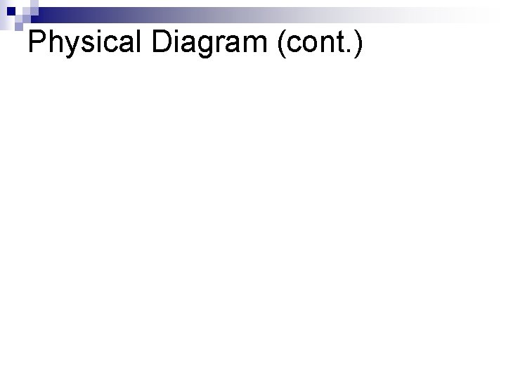 Physical Diagram (cont. ) 