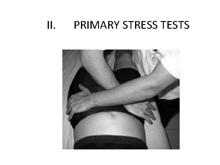 II. PRIMARY STRESS TESTS 