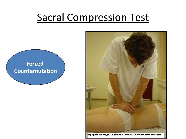 Sacral Compression Test Forced Counternutation 