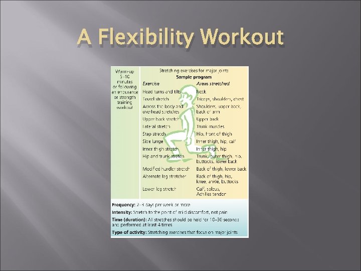 A Flexibility Workout 