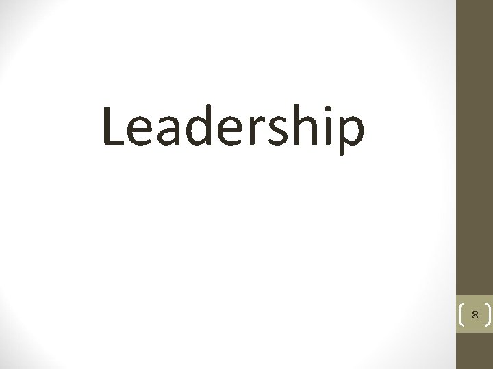 Leadership 8 