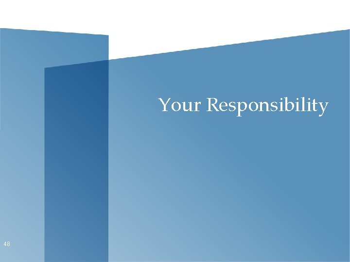 Your Responsibility 48 