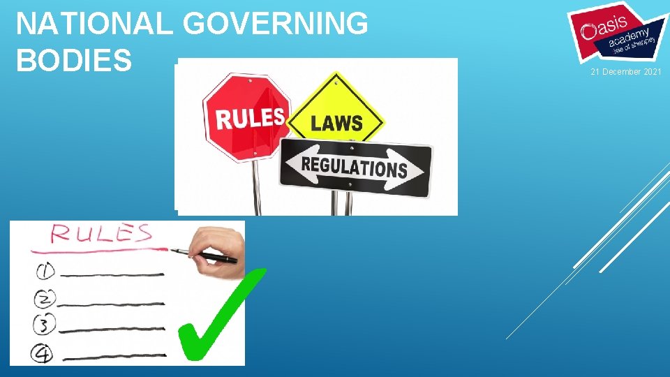 NATIONAL GOVERNING BODIES 21 December 2021 