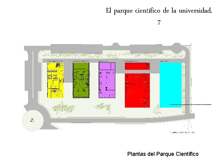 El parque científico de la universidad, 7 Plantas del Parque Científico 