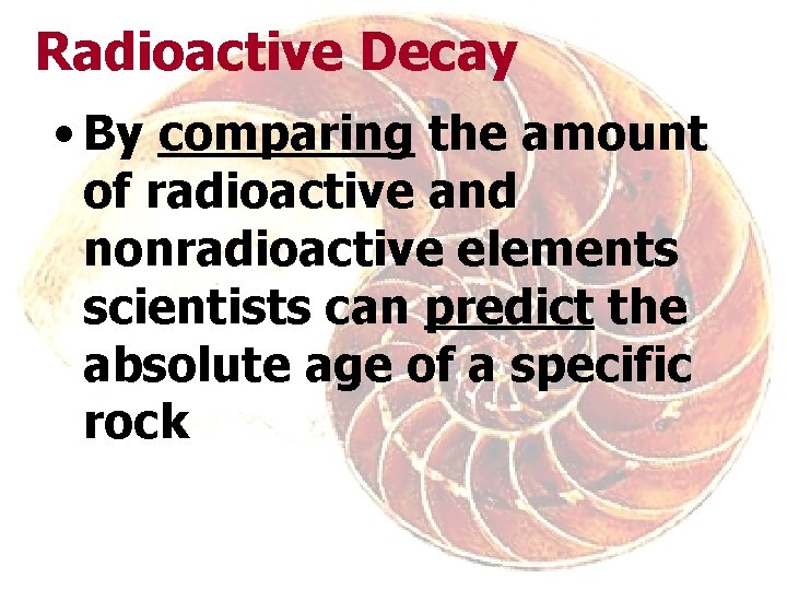 Historical Geology Absolute Age Absolute Age When round