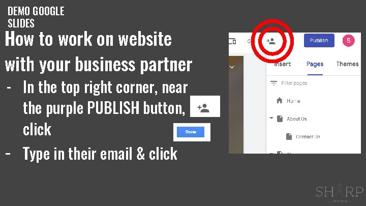 DEMO GOOGLE SLIDES How to work on website with your business partner - In DEMO GOOGLE SLIDES How to work on website with your business partner - In