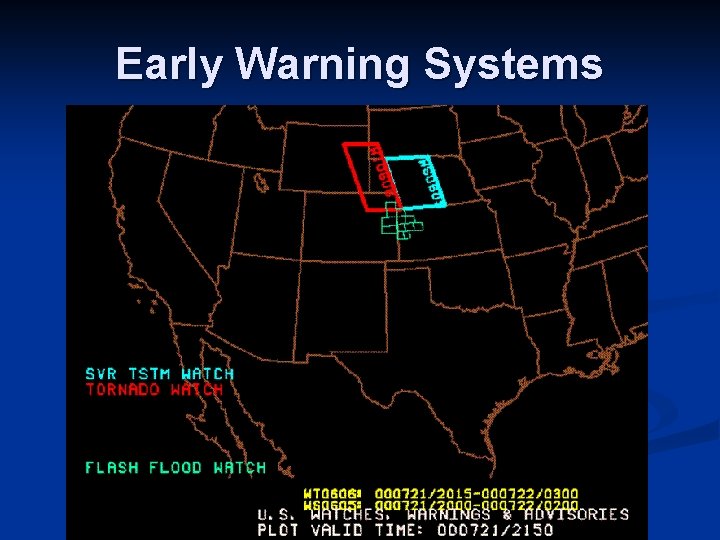 Early Warning Systems 