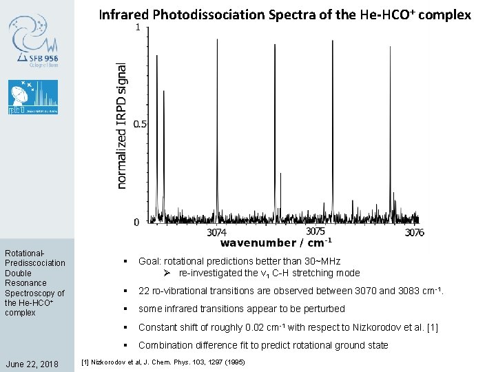 Infrared Photodissociation Spectra of the He-HCO+ complex Rotational. Predisscociation Double Resonance Spectroscopy of the