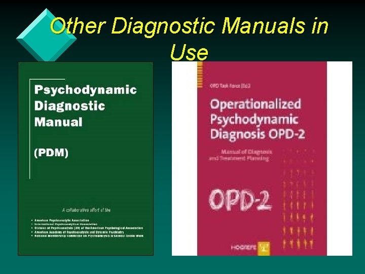 Other Diagnostic Manuals in Use 