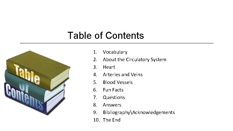 Table of Contents 1. 2. 3. 4. 5. 6. 7. 8. 9. 10. Vocabulary
