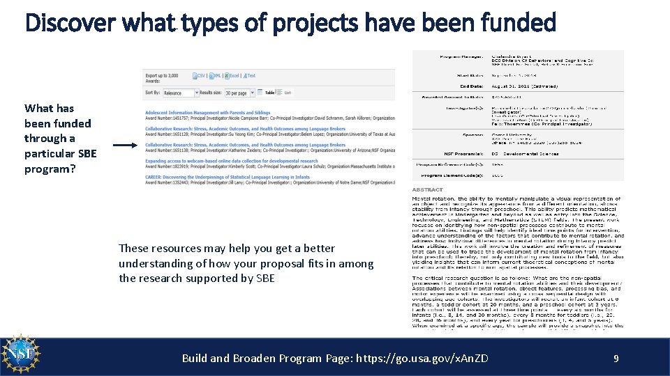 Discover what types of projects have been funded What has been funded through a