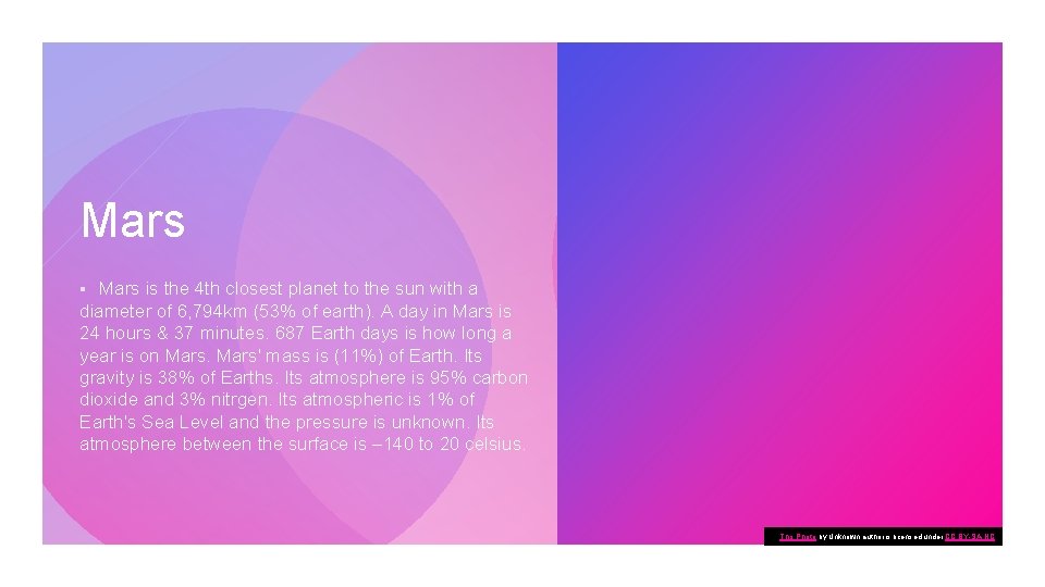 Mars is the 4 th closest planet to the sun with a diameter of