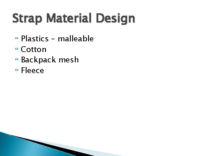 Strap Material Design Plastics – malleable Cotton Backpack mesh Fleece 