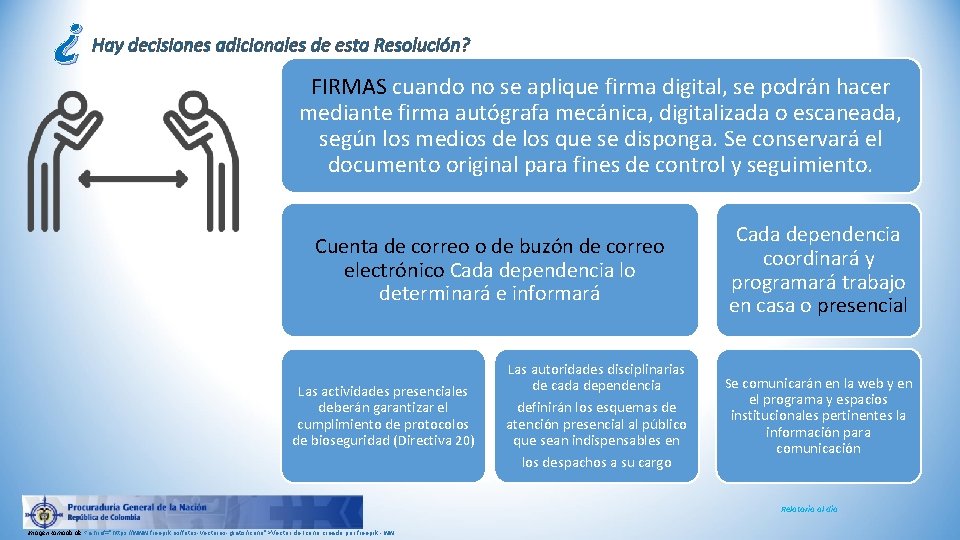 ¿ Hay decisiones adicionales de esta Resolución? FIRMAS cuando no se aplique firma digital,