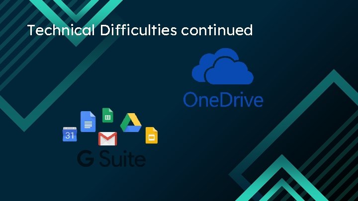 Technical Difficulties continued 