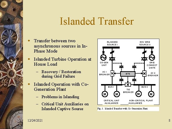 Islanded Transfer w Transfer between two asynchronous sources in In. Phase Mode w Islanded