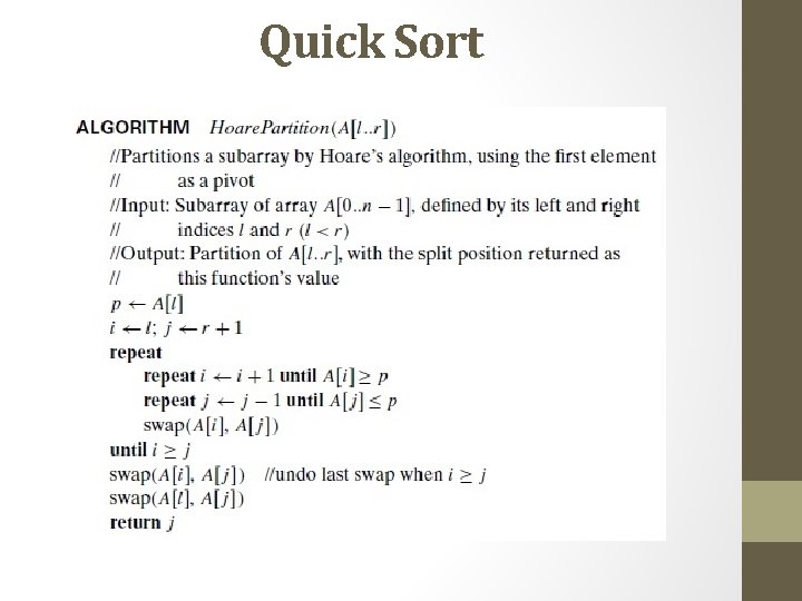 Quick Sort 