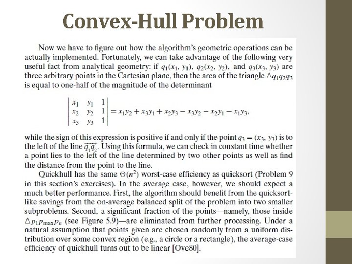 Convex-Hull Problem 