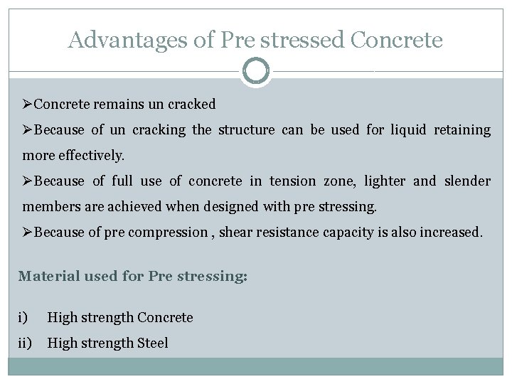 Chapter 4 Prestressed Concrete Unit 3 Subject Design
