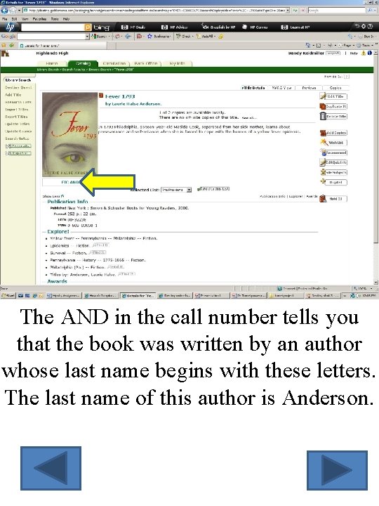The AND in the call number tells you that the book was written by