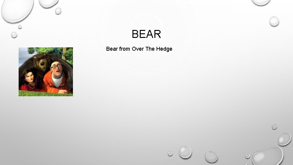 BEAR Bear from Over The Hedge 
