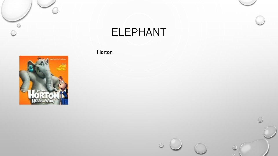 ELEPHANT Horton 