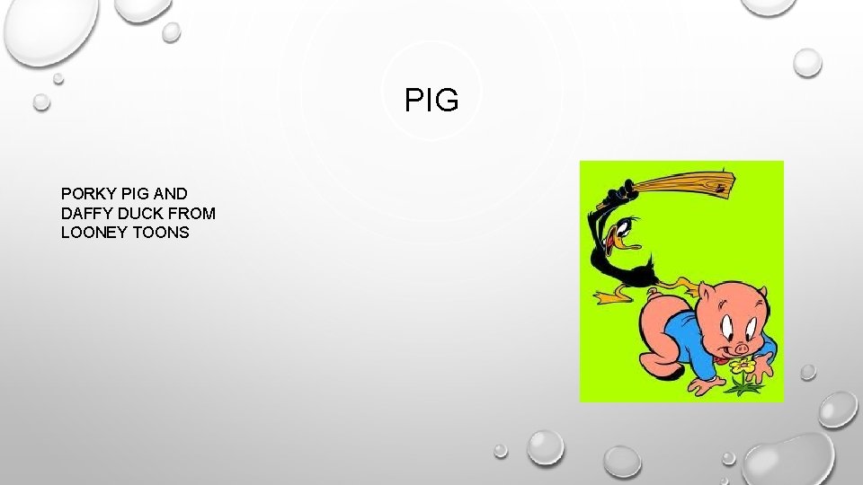 PIG PORKY PIG AND DAFFY DUCK FROM LOONEY TOONS 