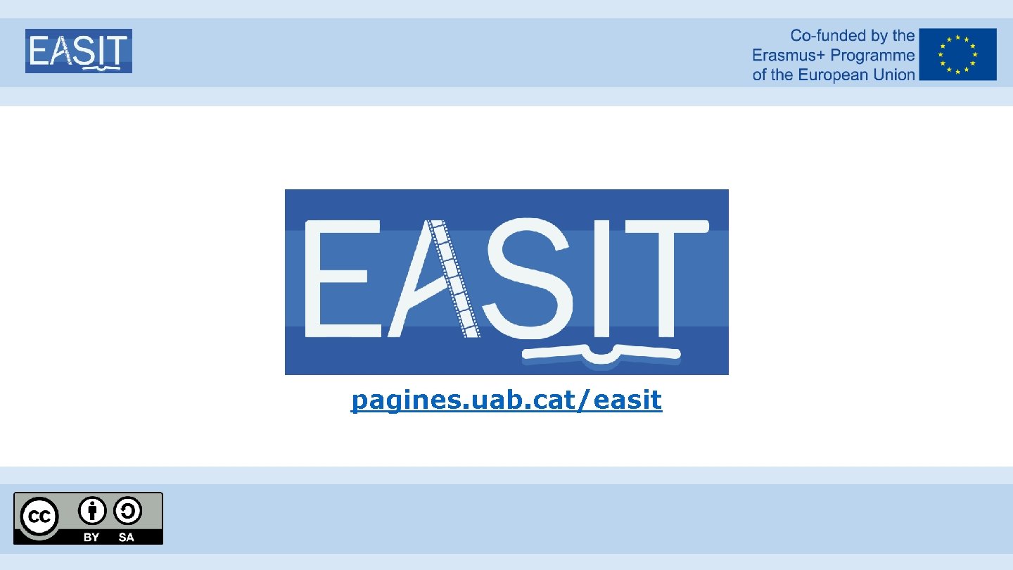 EASIT pagines. uab. cat/easit 