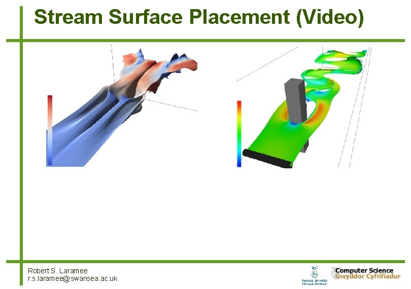 Stream Surface Placement (Video) Tony Mc. Loughlin, Robert S. Laramee and Eugene Zhang Robert Stream Surface Placement (Video) Tony Mc. Loughlin, Robert S. Laramee and Eugene Zhang Robert