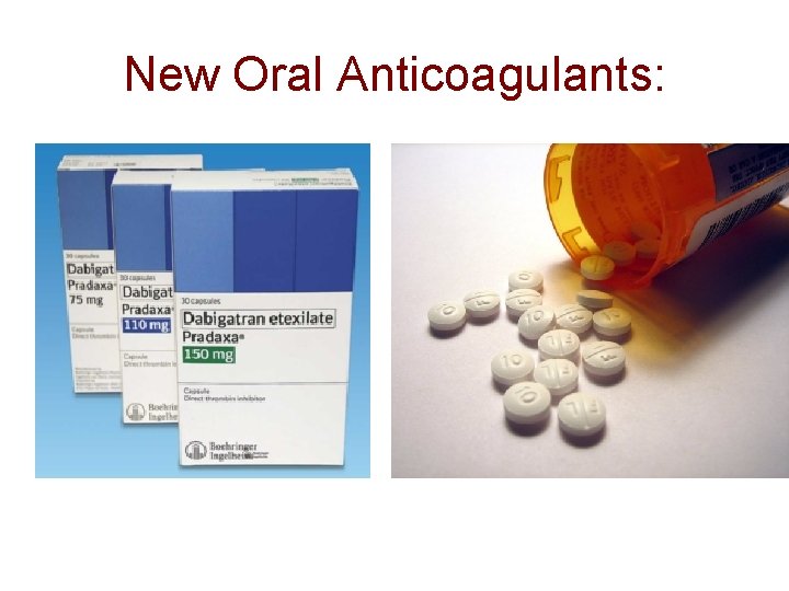 New Oral Anticoagulants: 