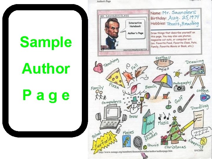 Sample Author Page 