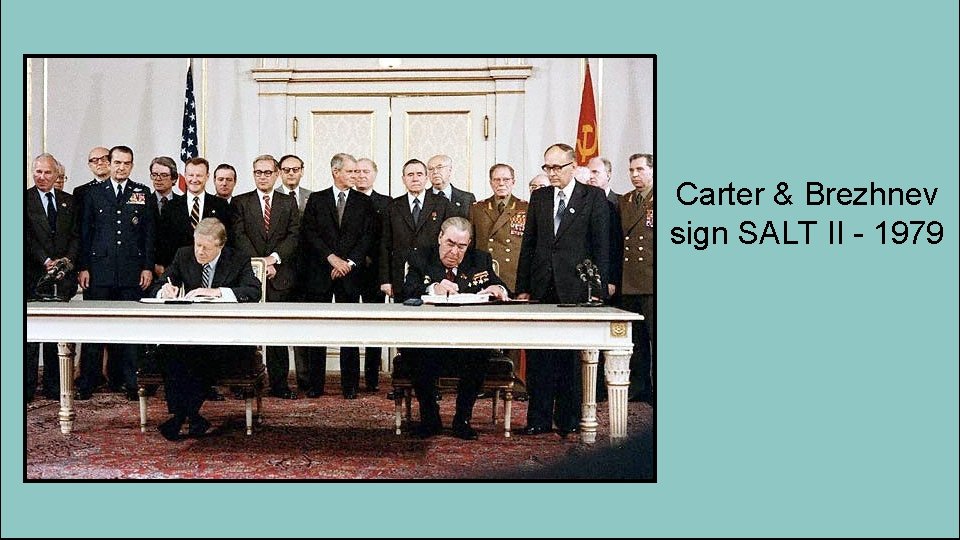 Carter & Brezhnev sign SALT II - 1979 