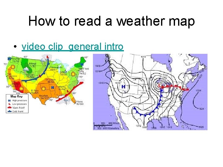 How to read a weather map • video clip general intro 