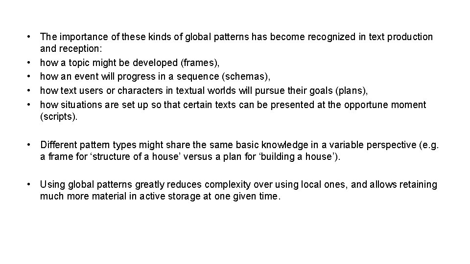  • The importance of these kinds of global patterns has become recognized in