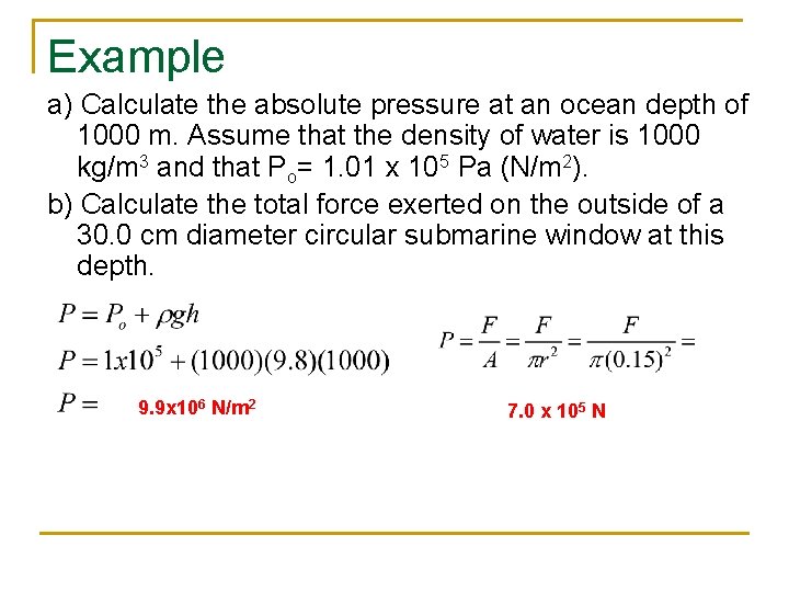Fluid Mechanics Hydrostatics AP Physics B States of
